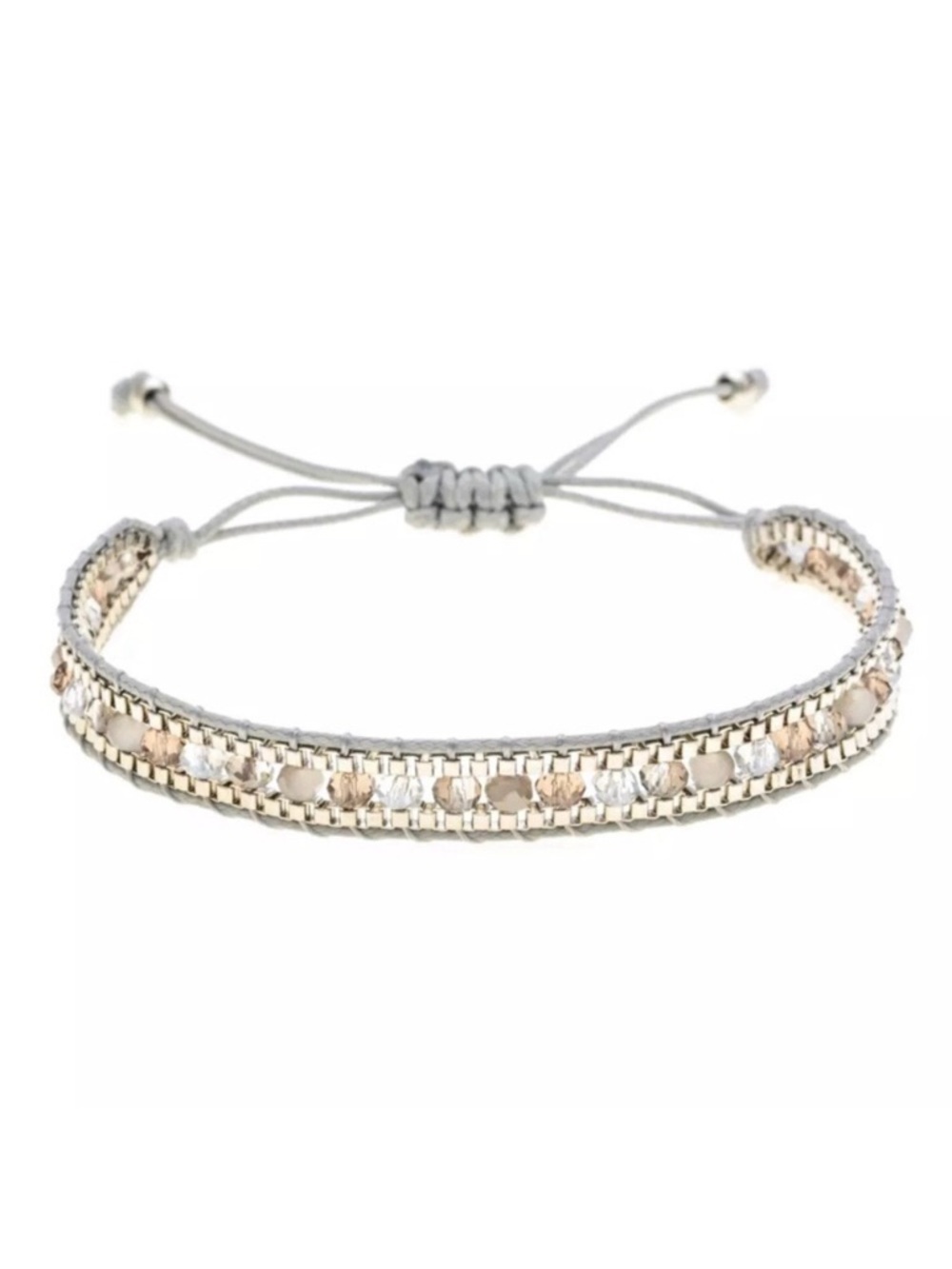 ⭐️ 5 for $25 Bohemian Weave Rope Crystal Bracelet Adjustable Wrap Charm